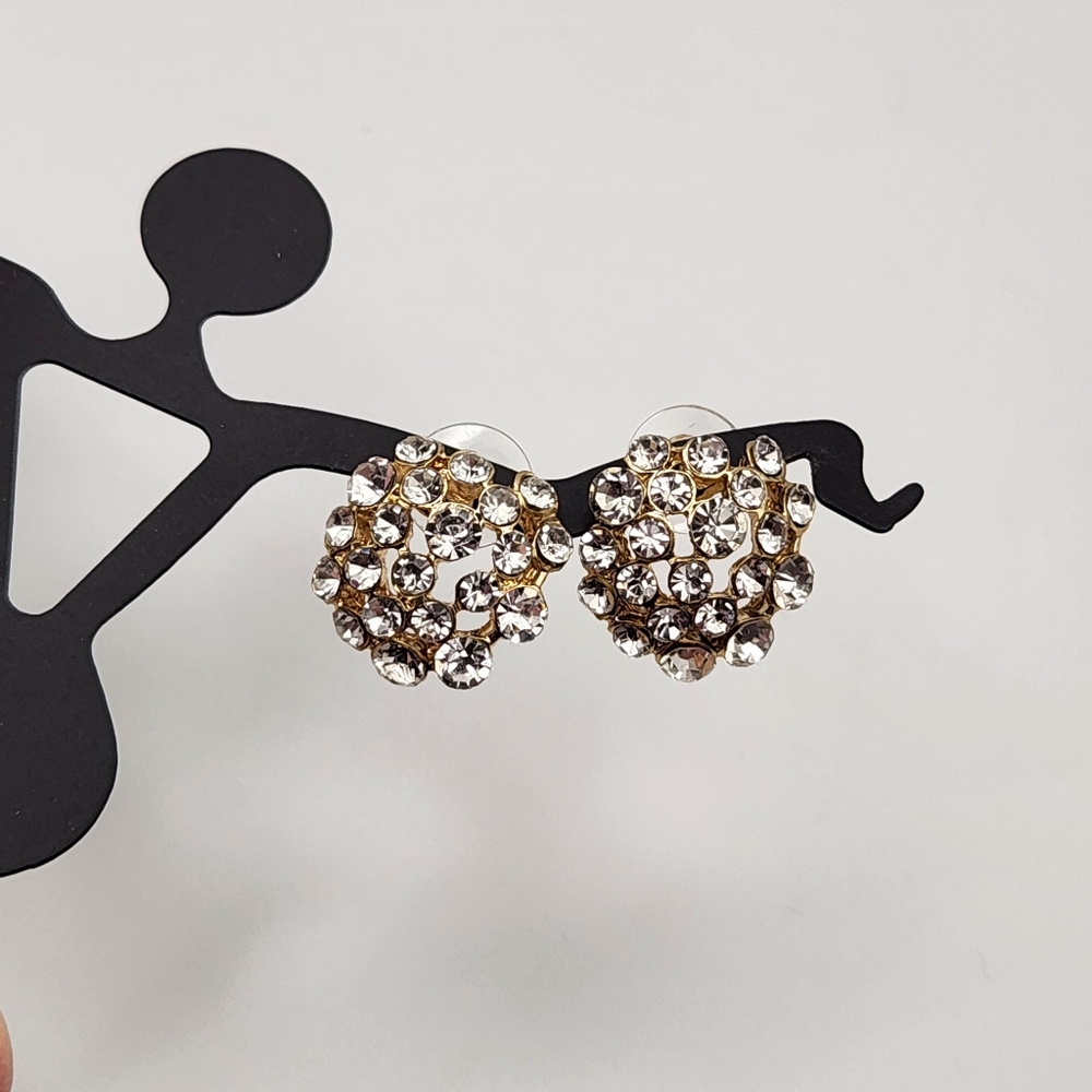 Madison Tyler Earrings Gold-Plated Crystal Statement